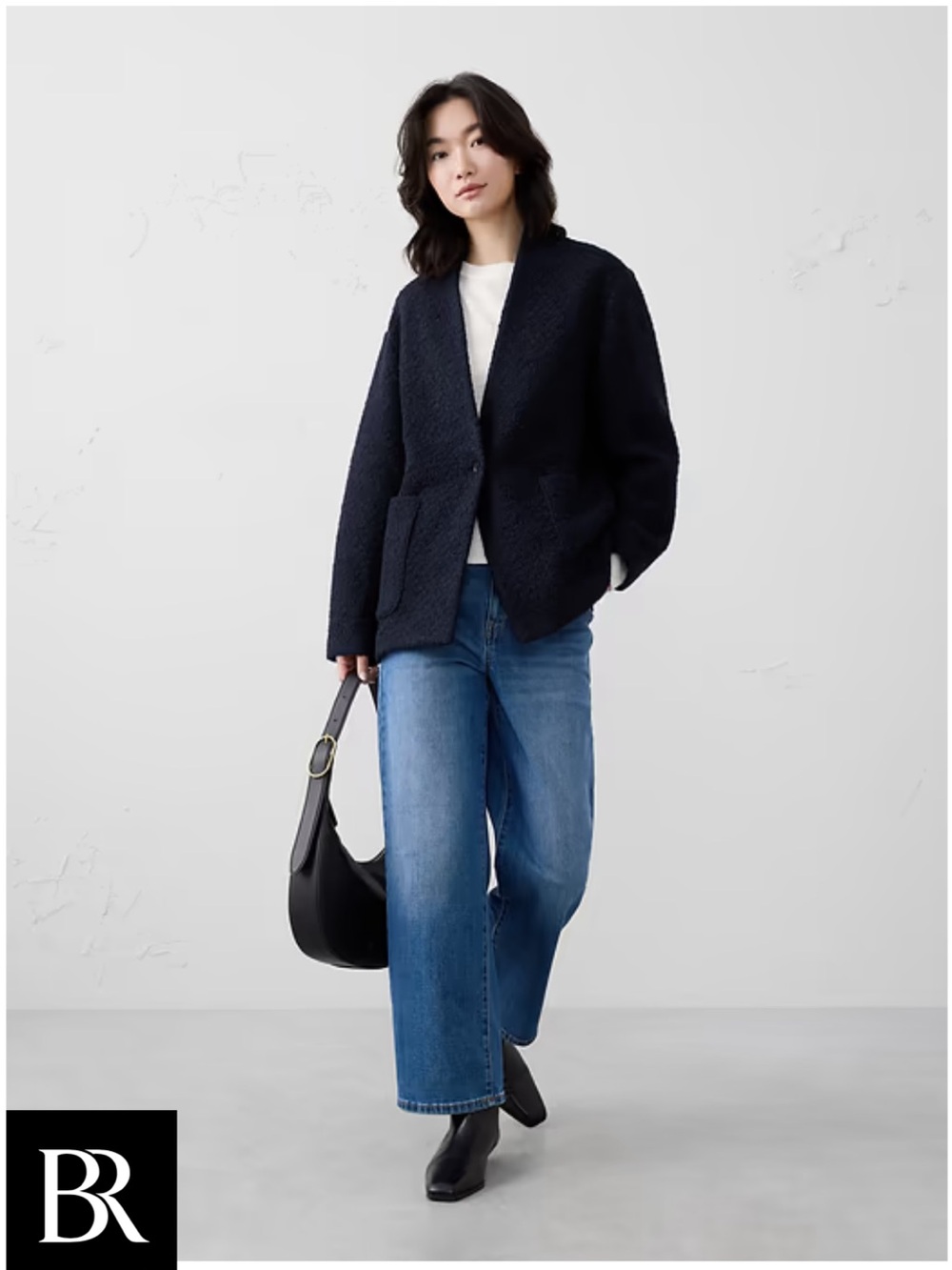 Banana Republic Knit Bouclé Coat